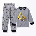 thumbnail image 2 of NIEWTR Kids & Toddler Girls Boys Pajamas 2 Piece Pjs Set Cotton Sleepwear Fall Winter Outfit Long sleeve Pjs Fall Winter Outfit Long sleeve Pjs(Gray,6-7 Years), 2 of 3