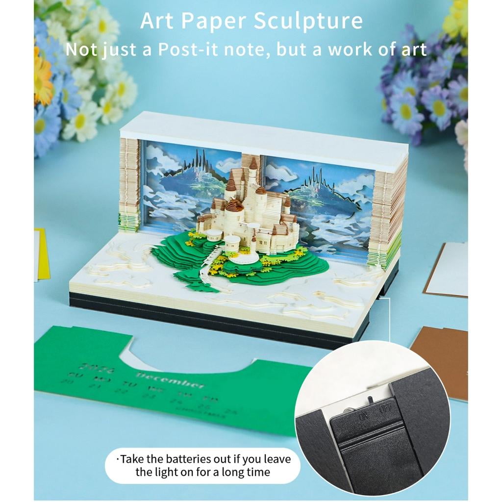 Giaone Decorative Heaven City Weekly Schedule Planner Ecological Special Paper Nite Use