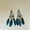 Green, variant on Ethnic Eearrings Bohemian Feather Earrings, Temperament Earr
