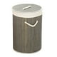 thumbnail image 1 of Cesto de Ropa Sucia Plegable Cubo de Almacenamiento de Ropa Sucia de Gran Capacidad con Diseño Resistente, Material de bambú, Decoración del Hogar para Baño, Sala de Estar, (1.0 Gris Redondo), 1 of 9