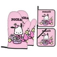 thumbnail image 1 of Cute Cartoon Oven Mitts Pot Holders Set Non-Slip Cooking Kitchen Gloves Washable Heat Resistant Oven Gloves For Microwave Bbq Baking Grilling-Kitchen Accessories, 1 of 5