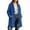 Navy, variant on CFLVAEK Long Rain Jacket for Women Waterproof Hooded Trench Coat Plus Size Outdoor Hiking Travel Raincoat with Pockets Navy L