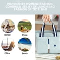 thumbnail image 4 of Bolsa de almuerzo con aislamiento: lonchera reutilizable para el trabajo, la escuela, el picnic, la playa, los deportes al aire libre, 4 of 5