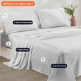 thumbnail image 2 of HNB Store RV Bunk Sheet Set 28X75" Cot Bed 1000 TC Egyptian Cotton Camper 4Pcs Sheets & Pillowcase 8" Deep pocket Light Grey, 2 of 7