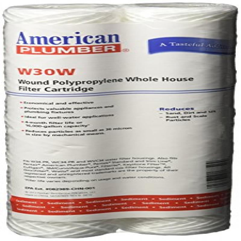 2-Pack American Plumber W30W Compatible Whole House Sediment Filter Cartridge