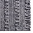 thumbnail image 3 of My Texas House Lancaster Stripe Fringe Cotton Bath Rug , Grey, 20" x 32", 3 of 6