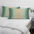 thumbnail image 4 of Sage Green Ombre Throw Pillow Covers, Modern Yellow Gradient Farmhouse Art Soft Breathable Pillow Cases with Invisible Zipper for Sleeping, Small Pillowcases for Couch Bed Sofa Chair 16x24 Inches, 4 of 9