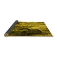 thumbnail image 2 of Ahgly Company Indoor Square Oriental Yellow Industrial Area Rugs, 4' Square, 2 of 4