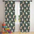 thumbnail image 5 of Blackout Kids Curtains,Dark Green Princess Castle Rainbow Pattern Childrens Insulated Curtains Set Of 2,Bedroom Essentials,Toddler Room Decor 42"x84", 5 of 5