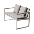 thumbnail image 2 of Pangea Home Chester Modern Anodized Aluminum Outdoor Sofa in Gray Taupe, 2 of 2