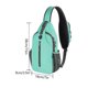 thumbnail image 3 of Bolso multifuncional para el pecho, Bolso informal con una correa para viajes, senderismo (verde), 3 of 6