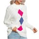 thumbnail image 2 of Suéter de cuello alto para mujer, camiseta holgada de manga larga con cuello redondo, blusa para mujer, 2 of 4