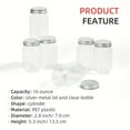 thumbnail image 5 of HLONK 16-Ounce Transparent Plastic Mason Jars Featuring a Screw-On Lid  Suitable for Food Storage. These Reusable Containers Are Ideal for Sealing Dry Items Like Snacks  Candies  Dried Fr, 5 of 5