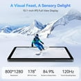 thumbnail image 4 of 2026 Android 16 AI Tablets 10 Inch, Electronics Tablets with Keyboard, 18GB RAM 128GB ROM /2TB TF, Gemini AI 2 in 1 Tablet with Pen, 6000mAh, 1080P, BT5.0, GPS, OTG, Suitable for Study and Office, 4 of 8