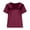 Brick Red, variant on Womens T-Shirts Short Sleeve V Neck Silk Satin Tops Womens Casual Business T-Shirts Workout Shirts Women, Sizes S-2XL