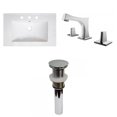 thumbnail image 1 of American Imaginations 30-in. W 3H8-in. Ceramic Top Set In White Color - Drain Incl. AI-32869, 1 of 8
