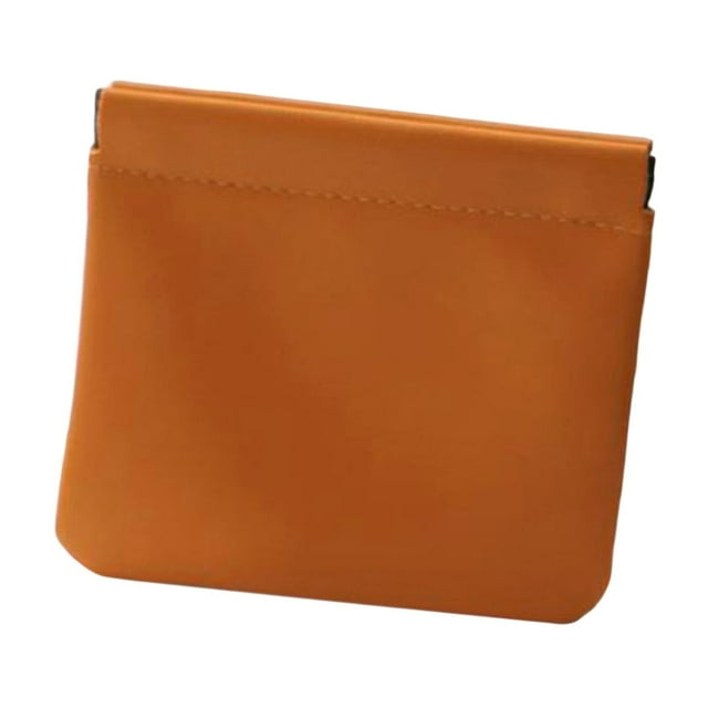 Bolso cosmético del bolsillo, prenda impermeable portátil de la cartera ninguna bolsa pequeña del bolso del maquillaje de la cremallera Naranja
