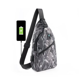 Forest Mushrooms Sling Bag Crossbody Chest Backpack For  display picture 3