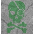 thumbnail image 2 of Irish Skull Crossbones St Pattys Day Unisex Plus Fleece Graphic Hoodie Brisco Brands 5X, 2 of 3