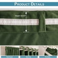 thumbnail image 4 of Lapalife 2 Panels Christmas Velvet Curtains, Rod Pocket Elegant Soft Thermal Insulated Room Darkening Curtain for Classical Living Room Bedroom, 52"x 84", Olive Green, 4 of 7
