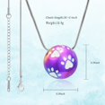 thumbnail image 3 of Paw Urn Cremation Necklace Dog Cat Pet Paw Print Cremation Jewelry for Pet Ashes Animal Keepsake Memorial Urn Pendant Urn Necklace, 3 of 8