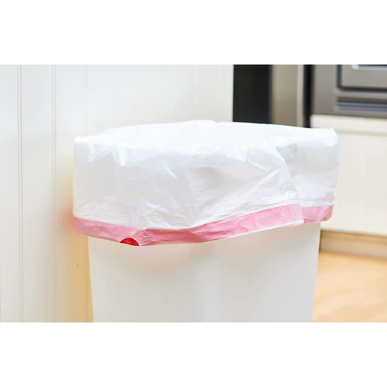 Dropship Pack Of 25 White Trash Can Liners With Draw Tape 36.5 X 44.5 Low  Density Trash Bags 36 1/2 X 44 1/2 Thickness 1 Mil 45 Gallon Unprinted Poly  Bags For