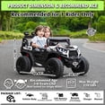 thumbnail image 3 of sopbost 24V Kids Electric Ride-On Toy Car, Ages 3–8, Max Speed 5 MPH, Battery-Powered Toy Vehicle with Remote Control, White, 3 of 7