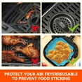 thumbnail image 2 of Xiyztok 2Pcs Air Fryer Silicone Pot with Handle Reusable Air Fryer Liner Heat Resistant Air Fryer Silicone Basket Square Baking Tray Air Fryer Accessories Liners Baking Pan for Air Fryer Microwave, 2 of 10