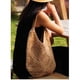 thumbnail image 3 of Bolsa de playa MEUPEHO, bolso de ganchillo tejido bohemio, color caqui, 3 of 6