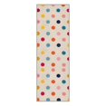 thumbnail image 5 of GENIMO 2' x 6' Polka Dot Runner Rug, Machine Washable Non-Slip Low Pile Hallway Rug for Kitchen Entryway, Multicolor, 5 of 5