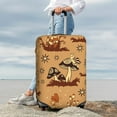 thumbnail image 7 of Gukieu Brown Mushrooms Print Suitcase Protective Cover, Elastic Zipper Buckle Suitcase Protective Cover, Suitable for Travel, Business Trip-X-Large, 7 of 7