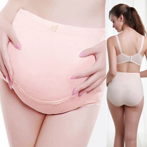Women 's Maternity Underwear Cotton High Waist Belly Pregnancy Support