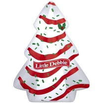 4.5 ft Little Debbie Snack Cake Tree Christmas Airblown Yard Inflatable, Multicolor, by Holiday Time