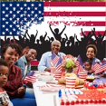 thumbnail image 3 of Twfbrm 4th of July Banner Decorations,  12x8in Red Blue Independence Day Backdrop America Flag Patriotic Photo Booth for Memorial Day Party Supplies, 3 of 5