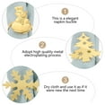 thumbnail image 5 of Gymnture christmas 4 Christmas Napkin Rings - Elk, Snowman, Snowflake, Tree, 5 of 10