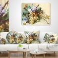 thumbnail image 4 of Designart Digital Illustrated Flowers - Floral Throw Pillow - 16x16, 4 of 5