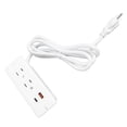 thumbnail image 1 of Regleta Empotrada De Carga Rápida, 2 Salidas, 1 USB C, 1 Puerto USB A, Toma De Escritorio Conveniente Para Mesita De Noche, Escritorio De Oficina, 12A, 1 of 7