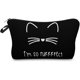 thumbnail image 1 of Bolsa de cosméticos de viaje Bolsa de maquillaje I'm So Purrrfect Cat para mujeres Loomiloo Bolsas de viaje pequeñas impermeables con cremallera Lindo bolsa de accesorios de viaje, 1 of 5