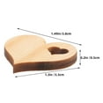 thumbnail image 2 of ColoMX 100 Uds. Colgantes de corazón de madera en rodajas colgante de corazón de madera adornos de corazón de madera en blanco, 2 of 7
