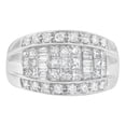 thumbnail image 2 of 14KT White Gold 1.5 CTTW Round, Baguette and Princess Cut Diamond Ring(H-I,SI2-I1), 2 of 5