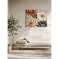 thumbnail image 5 of Burnt Orange Grey Black Flower Wall Art for Living Room,Canvas Picture Wall Decor for Bathroom Bedroom,Spring Floral Botanical Painting Artwork for Office Kitchen Hallway Dining Room Decor 24"x32", 5 of 8