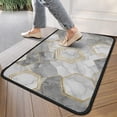 thumbnail image 4 of Gray Marble Gold Hexagon Pattern Door Rugs,Washable Non Slip Door Mats Indoor,Decorative Door Mats,Entry Mat Indoor for Entrance,Bedroom,Kitchen,Bathroom,30"x17", 4 of 6