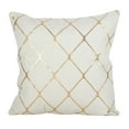 thumbnail image 5 of Saro Lifestyle Metallic Diamond Design Pillow Silver 18" x 18", 5 of 5