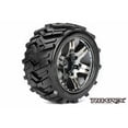 thumbnail image 2 of Roapex R/C R2004-CB2 Morph 1/10 Stadium Truck Tire Chrome Black Wheel with 1/2, 2 of 2