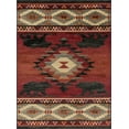 thumbnail image 3 of Novelty 4x6 Area Rug (3'11'' x 5'3'') Lodge Red, Terra Indoor Rectangle Easy to Clean, 3 of 9