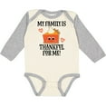 thumbnail image 3 of Inktastic Thanksgiving Thankful Family Boys or Girls Long Sleeve Baby Bodysuit, 3 of 5