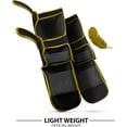 thumbnail image 4 of DXM SPORTS MMA Shin Guards with Instep, Padded Support - Small, Gold, 4 of 9