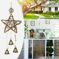 thumbnail image 2 of [CLEARANCE sale]Wall-hung Door Handles Wind Chime Rattan Rings Pray for The Blessing of Bell Witch Wind Chimes, 2 of 6