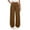 Brown, variant on ameIAEA Girls High Waisted Wide Leg Pants Kids Solid Color Casual Long Trousers for 5-13 Years