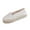 White, variant on GERsome Women's Flatform Espadrilles Closed Toe Shoes Summer Slip On Casual Comfort Walking Shoes, Black Size 6.5